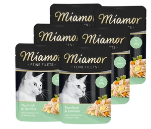 Miamor Feine Filets - Katzennassfutter Thunfischfilets mit Gemüse 6x100g