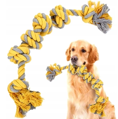 NUXIE Baumwoll-Hundeschlepper mit 4 Knoten xxl 60cm